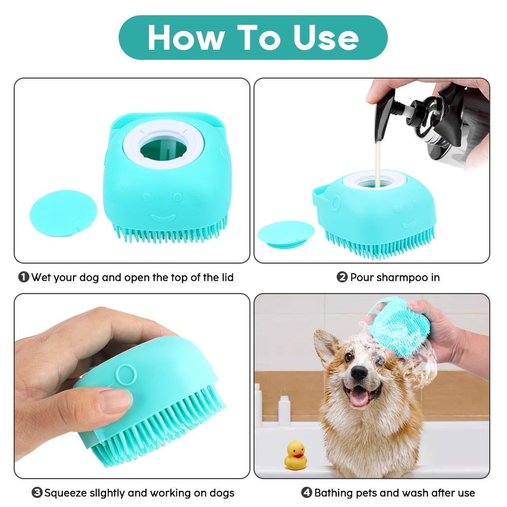 Pets Shampoo Massager Brush